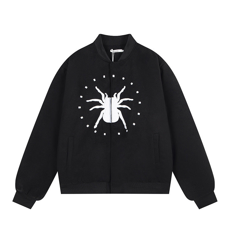 Spider letter embroidered jacket jacket