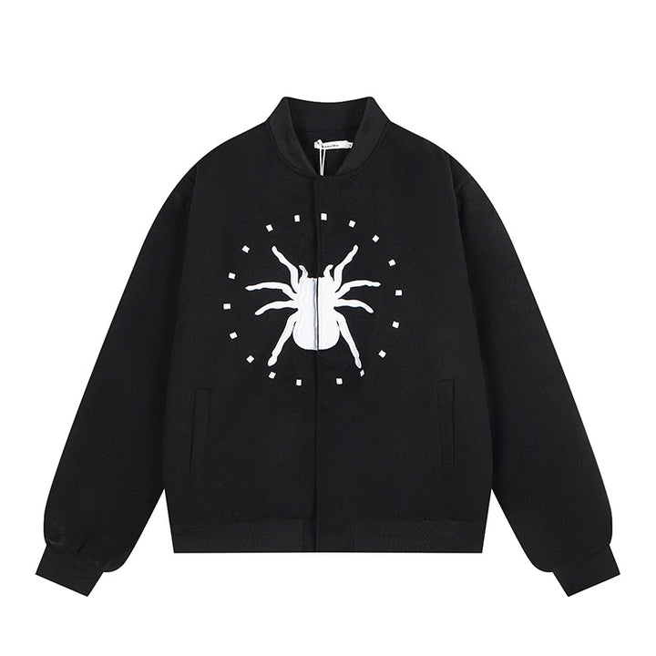 Spider letter embroidered jacket jacket