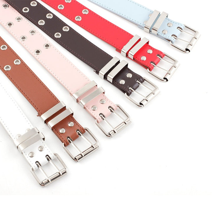 Hip Hop Punk Style Belt Casual Jeans Fashion Chain Decorative Trouser Strap Eyelet Belt