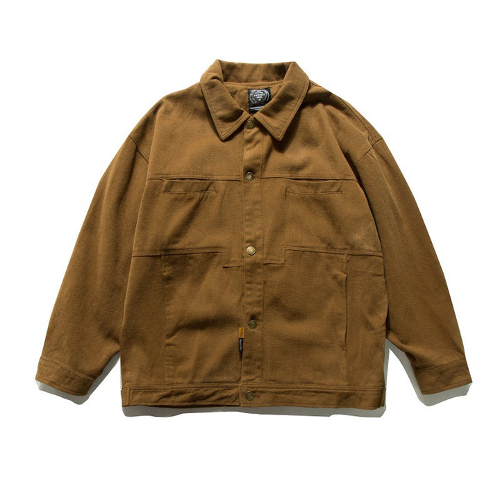 Solid color jacket for men
