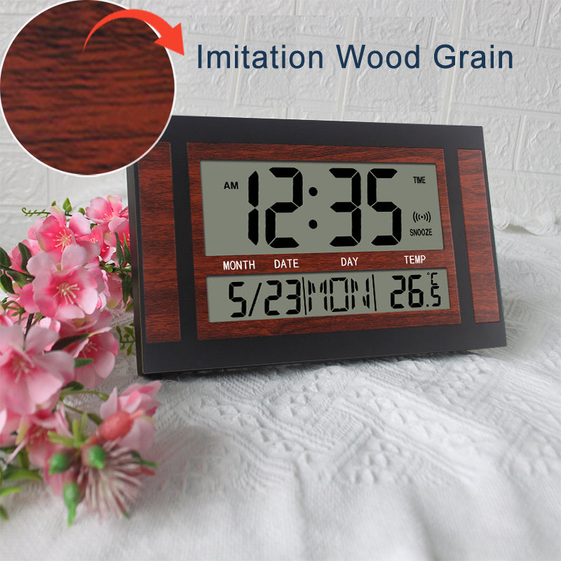 Large Screen Ultra Silent Electronic Alarm Clock Desktop Electronic Clock