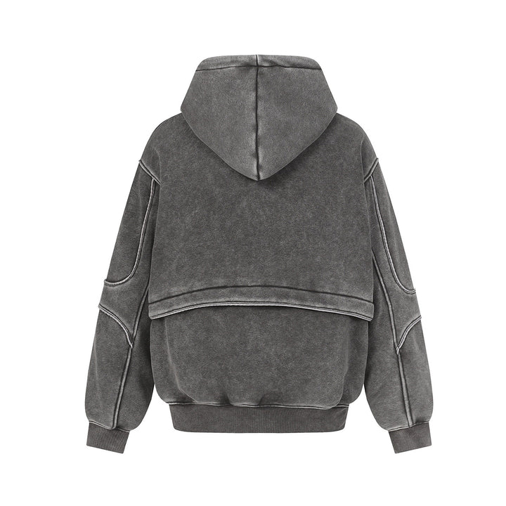 Washed hooded sweatshirt for men