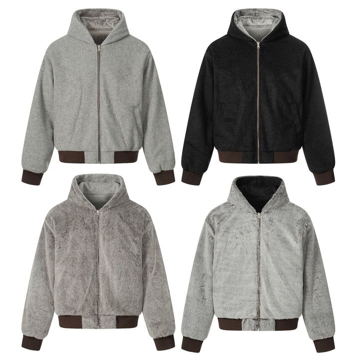 Zipper hooded sweatshirt for men