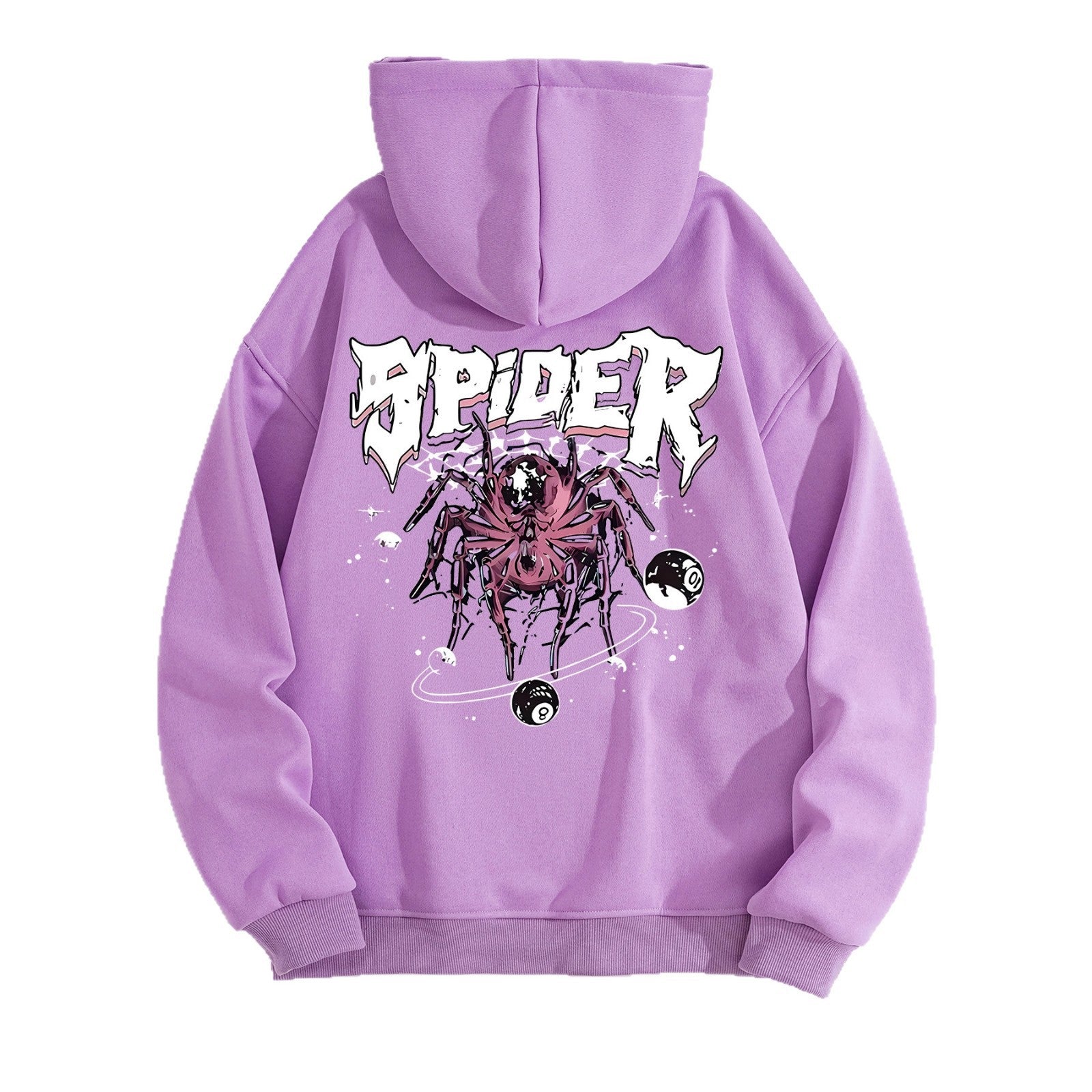 Spider print hoodie