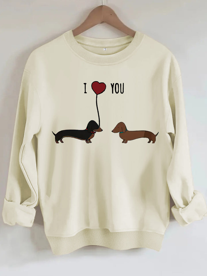 Two dog print hoodies