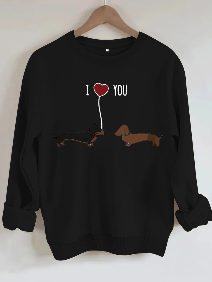 Two dog print hoodies