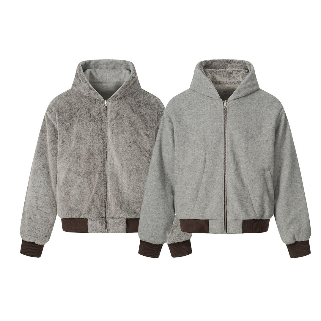 Zipper hooded sweatshirt for men