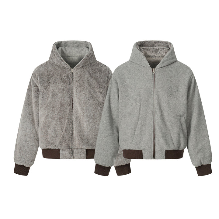 Zipper hooded sweatshirt for men