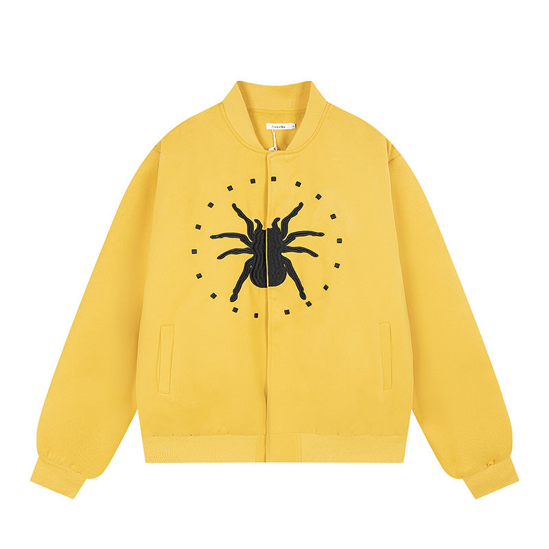 Spider letter embroidered jacket jacket