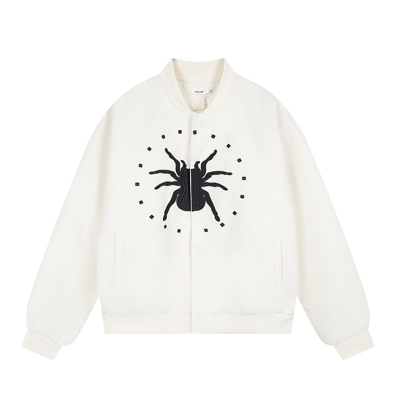 Spider letter embroidered jacket jacket