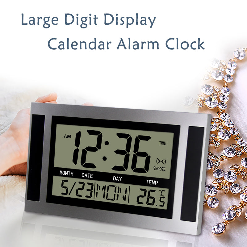 Large Screen Ultra Silent Electronic Alarm Clock Desktop Electronic Clock