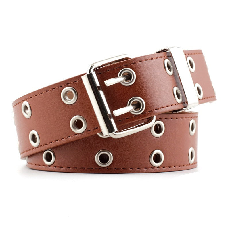 Hip Hop Punk Style Belt Casual Jeans Fashion Chain Decorative Trouser Strap Eyelet Belt