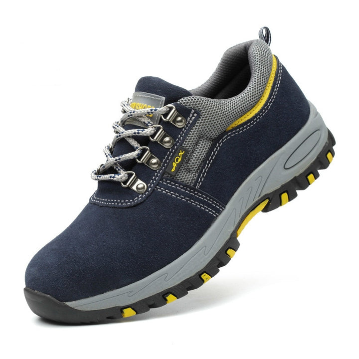 Winter Men Safety Work Boots Warm Plush Fur Mens Labor Insurance Puncture Proof Snow Boot Man Steel Toe Cap Shoes Male