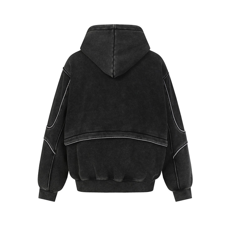 Washed hooded sweatshirt for men
