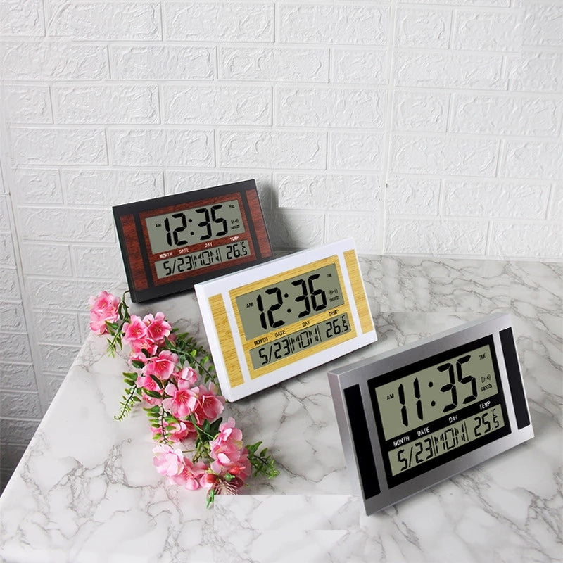 Large Screen Ultra Silent Electronic Alarm Clock Desktop Electronic Clock